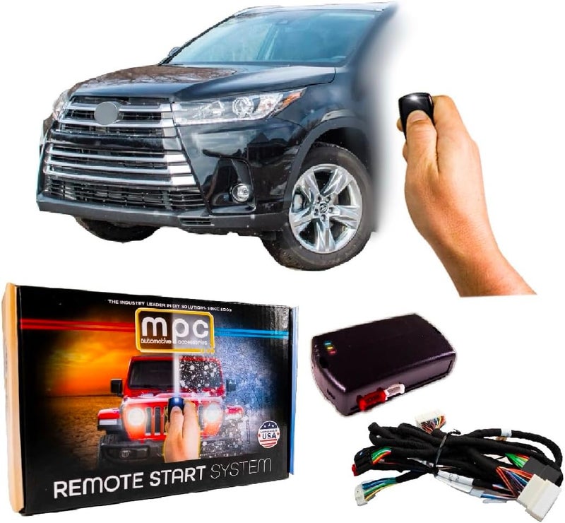 MPC Remote Start Kit Compatible with Toyota Highlander 2014-2019 || Plug and Play || Push Lock 3X to Start || Easy Install || USA Tech Support - Image 1